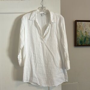 White linen shirt
